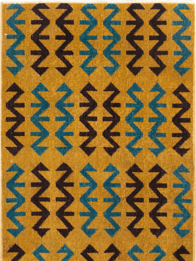 Vintage Anatolian Deco Rug, No.30853 - Gsblank