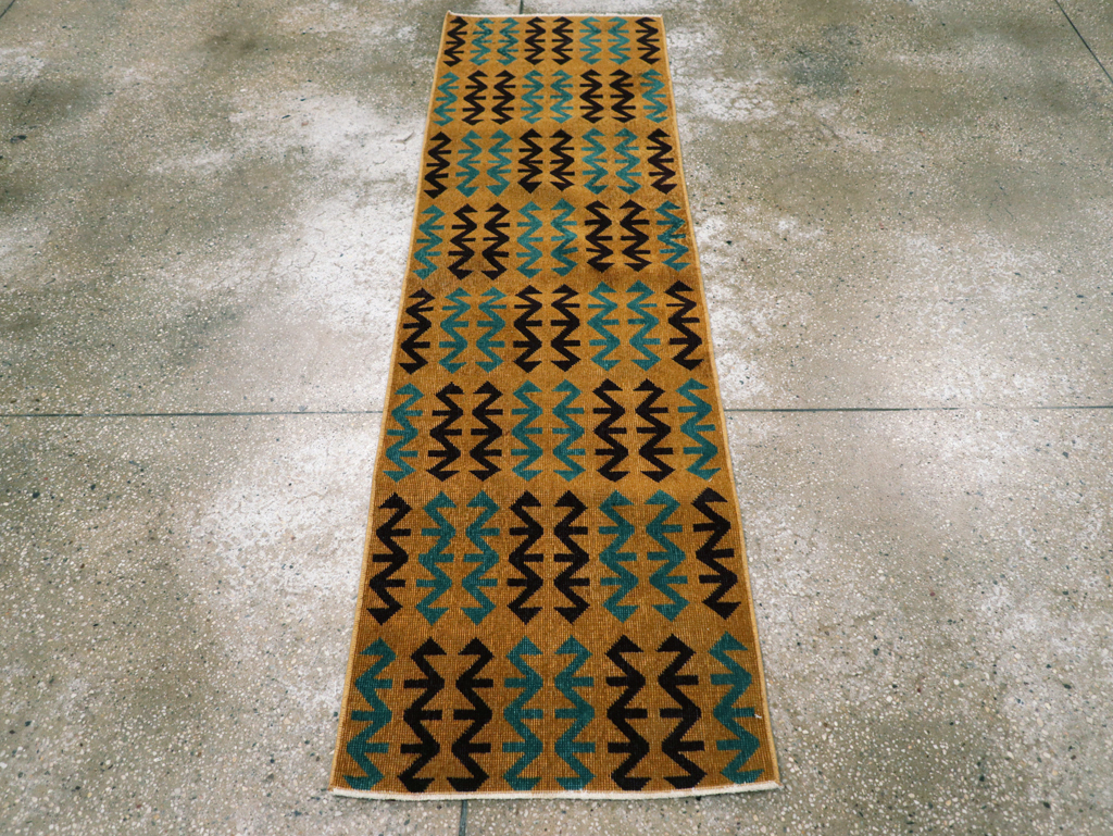 Vintage Anatolian Deco Rug, No.30853 - Gsblank