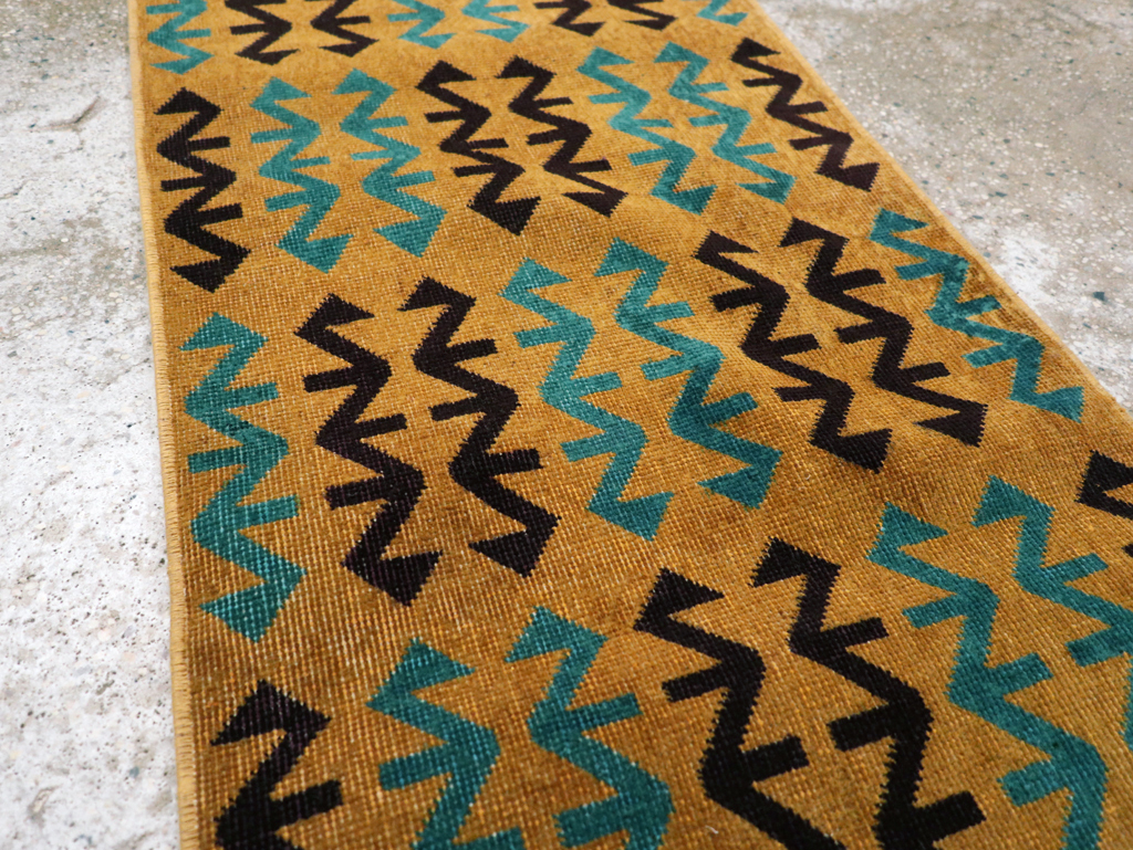 Vintage Anatolian Deco Rug, No.30853 - Gsblank