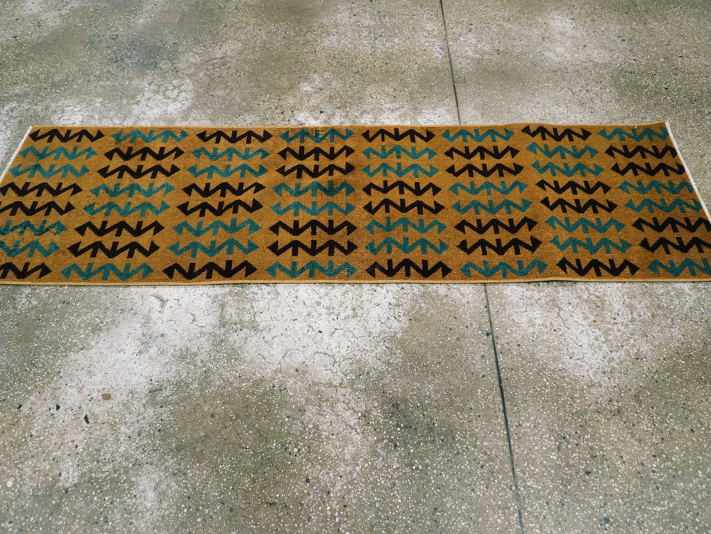 Vintage Anatolian Deco Rug, No.30853 - Gsblank