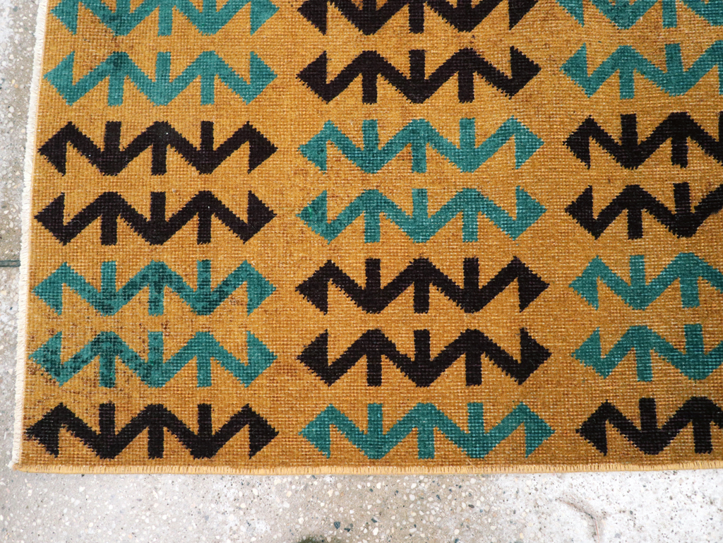 Vintage Anatolian Deco Rug, No.30853 - Gsblank