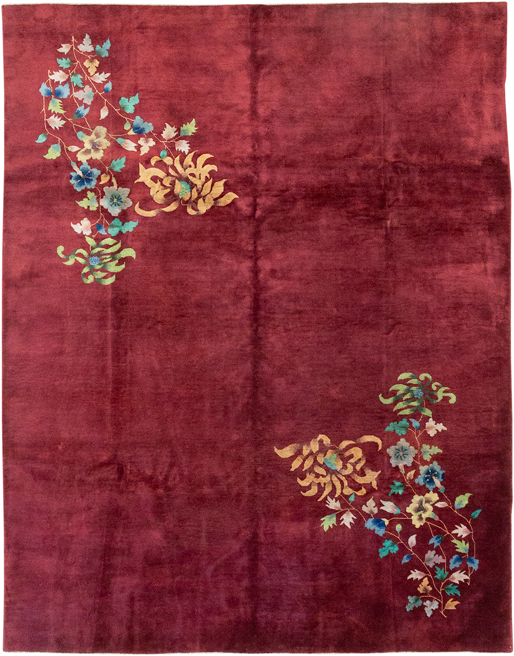 Vintage Chinese Art Deco Room Size Carpet, No.30857 - Gsblank