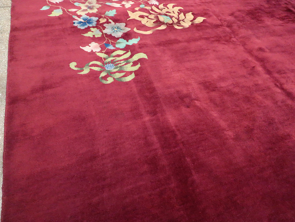 Vintage Chinese Art Deco Room Size Carpet, No.30857 - Gsblank