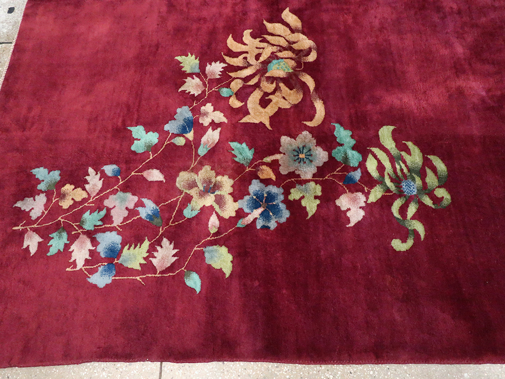 Vintage Chinese Art Deco Room Size Carpet, No.30857 - Gsblank
