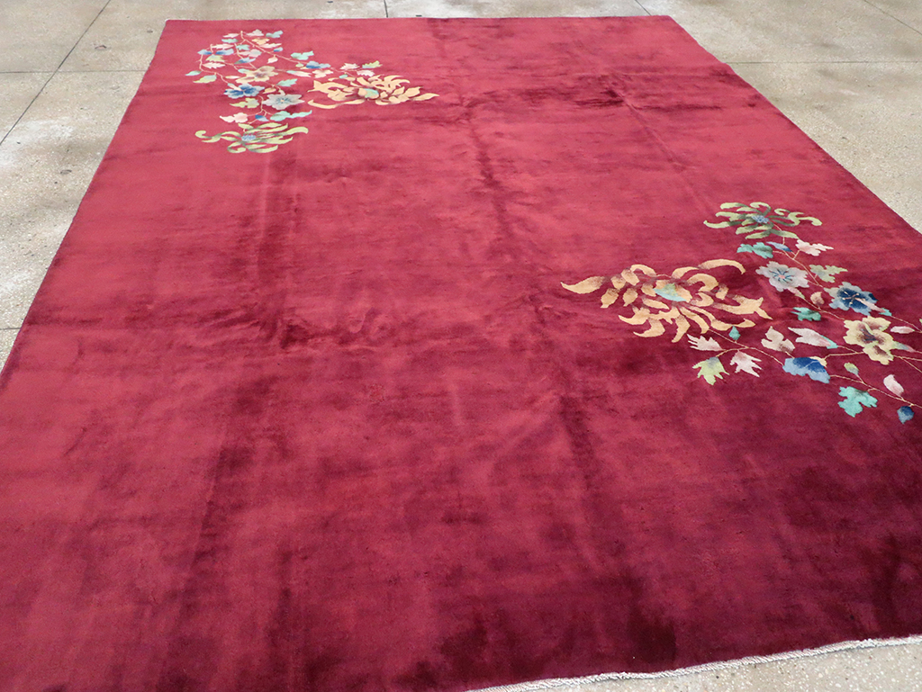 Vintage Chinese Art Deco Room Size Carpet, No.30857 - Gsblank