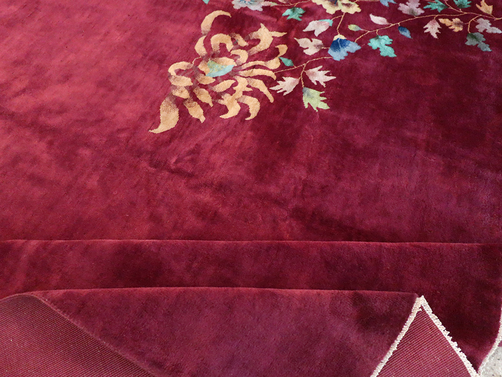 Vintage Chinese Art Deco Room Size Carpet, No.30857 - Gsblank