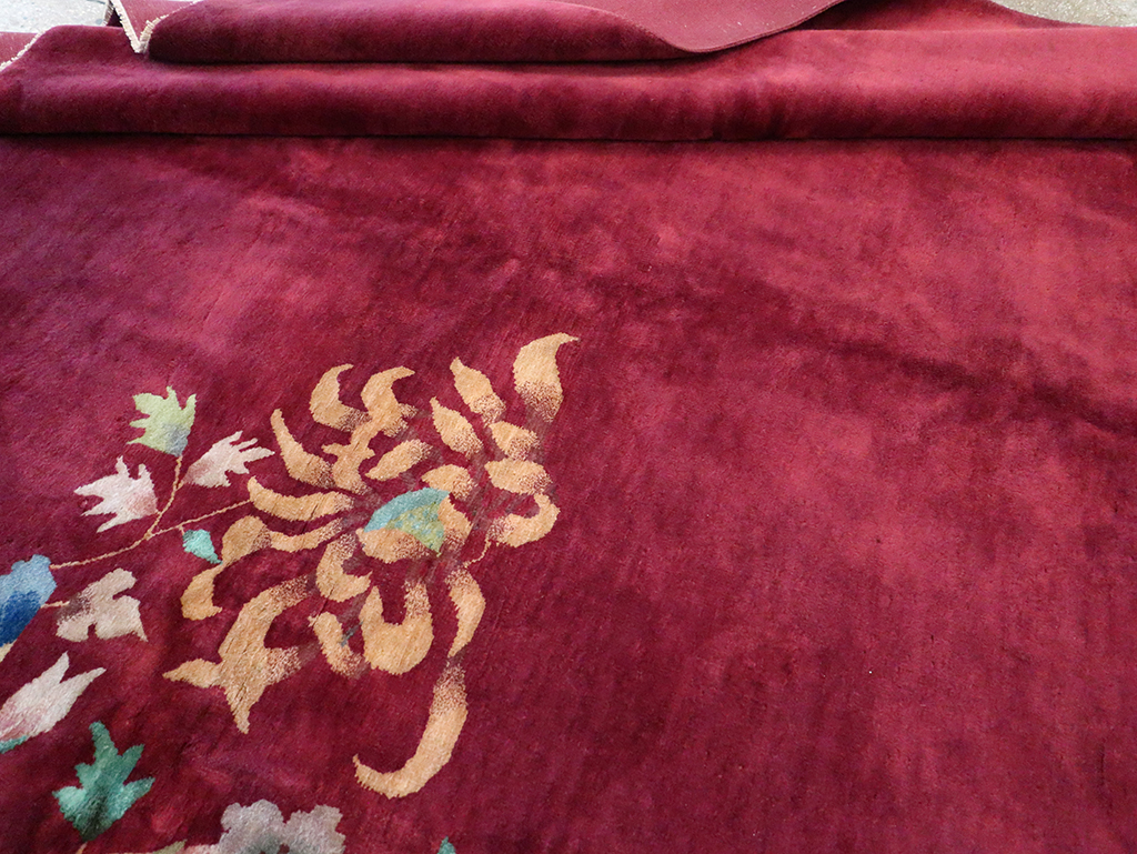 Vintage Chinese Art Deco Room Size Carpet, No.30857 - Gsblank