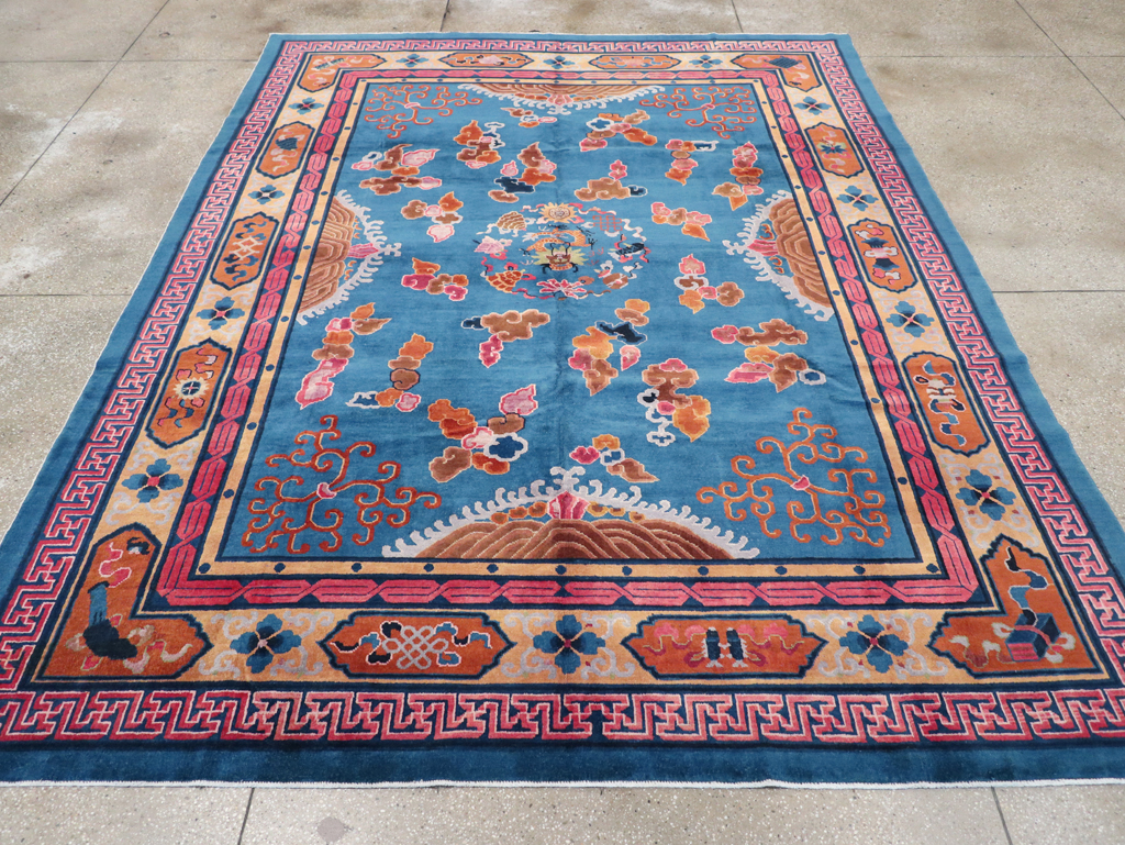 Vintage Chinese Peking Room Size Carpet, No.30860 - Gsblank