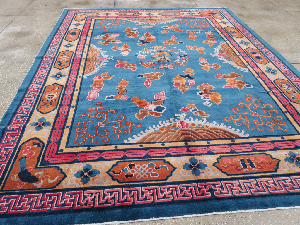 Vintage Chinese Peking Room Size Carpet, No.30860 - Gsblank