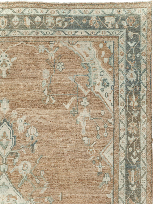 Vintage Persian Malayer Wide Gallery Runner, No.30868 - Gsblank