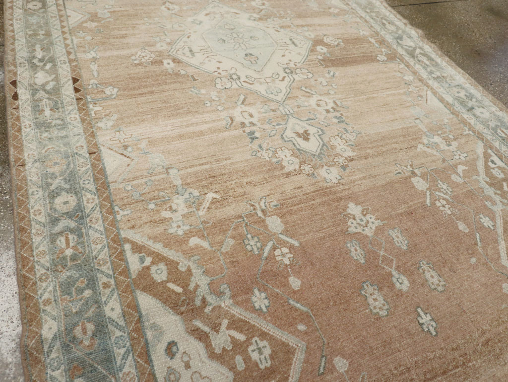 Vintage Persian Malayer Wide Gallery Runner, No.30868 - Gsblank