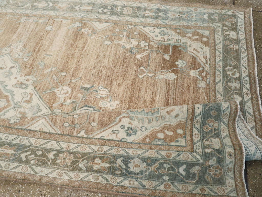 Vintage Persian Malayer Wide Gallery Runner, No.30868 - Gsblank