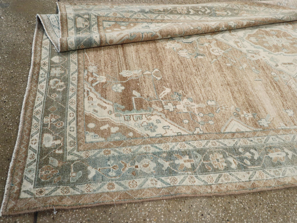 Vintage Persian Malayer Wide Gallery Runner, No.30868 - Gsblank