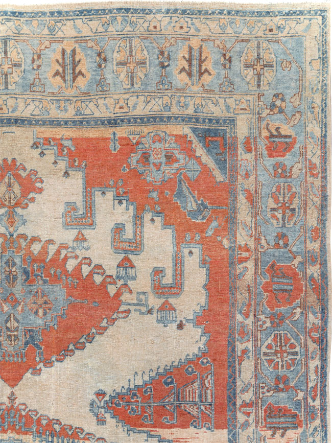 Vintage Persian Veece Room Size Carpet, No.30871 - Gsblank