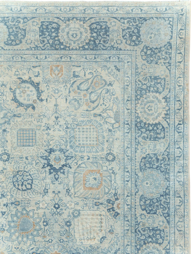 Antique Persian Tabriz Room Size Carpet, No.30872 - Gsblank