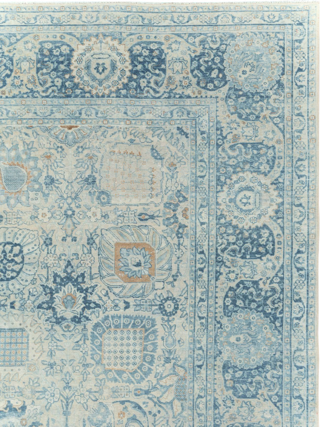 Antique Persian Tabriz Room Size Carpet, No.30872 - Gsblank