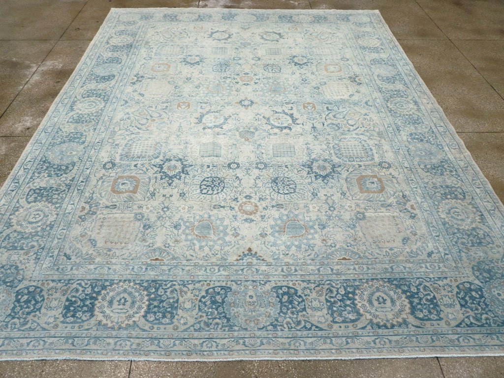 Antique Persian Tabriz Room Size Carpet, No.30872 - Gsblank
