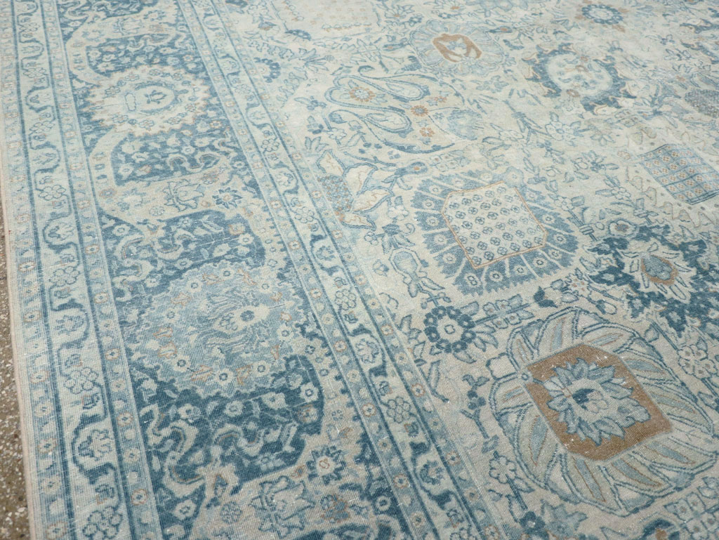 Antique Persian Tabriz Room Size Carpet, No.30872 - Gsblank