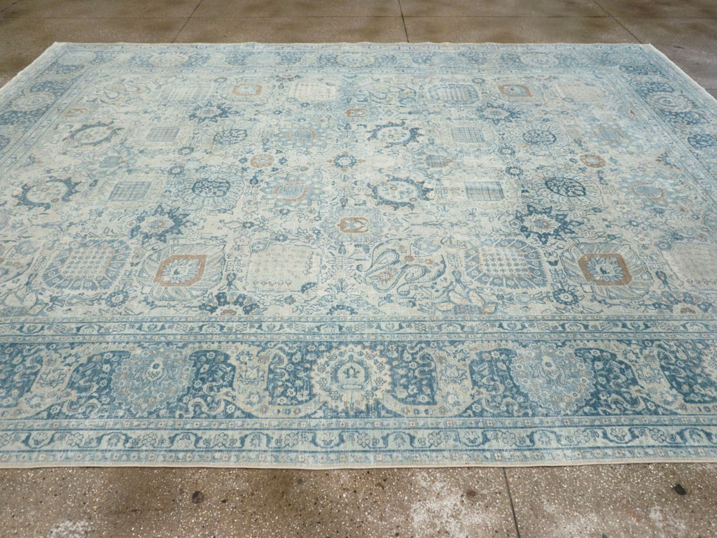 Antique Persian Tabriz Room Size Carpet, No.30872 - Gsblank