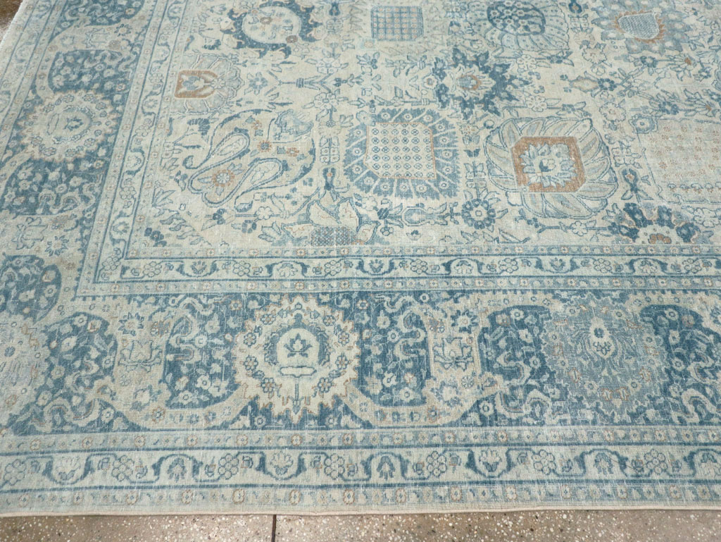 Antique Persian Tabriz Room Size Carpet, No.30872 - Gsblank