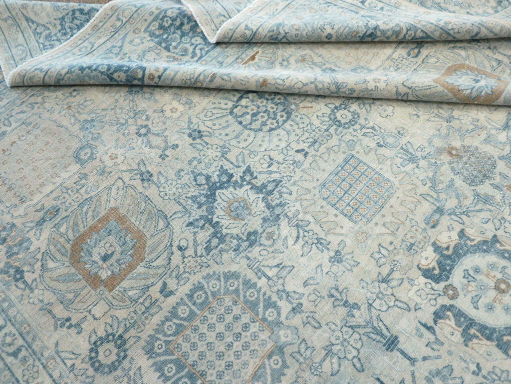 Antique Persian Tabriz Room Size Carpet, No.30872 - Gsblank