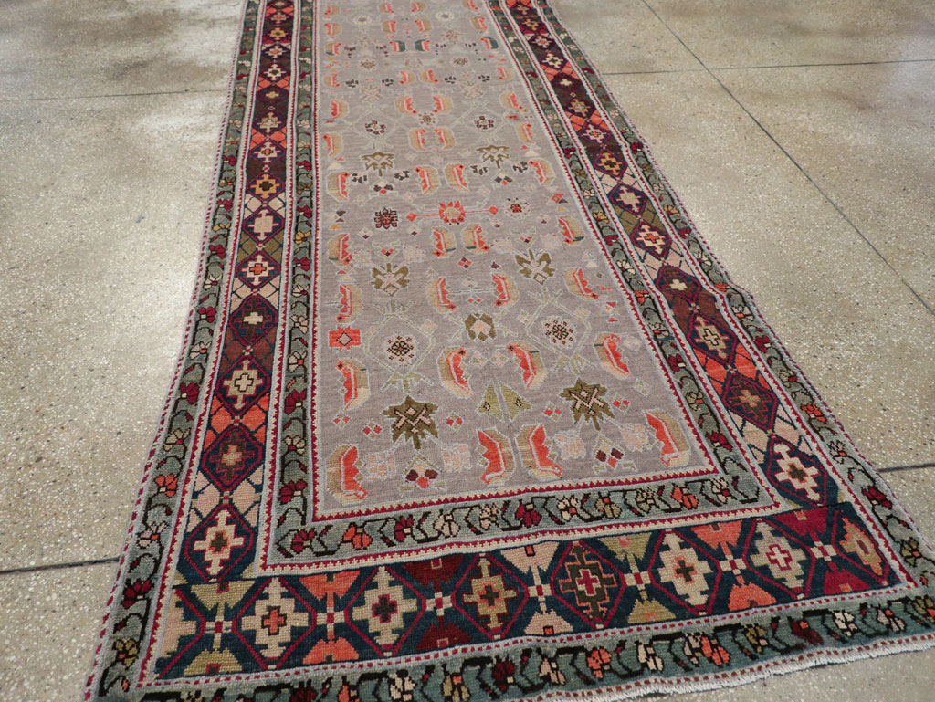 Antique Caucasian Karabagh Wide Gallery Runner, No.30873 - Gsblank