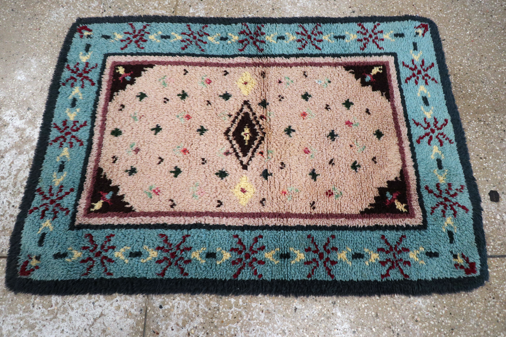 Vintage European Shag Rug, No.30874 - Gsblank