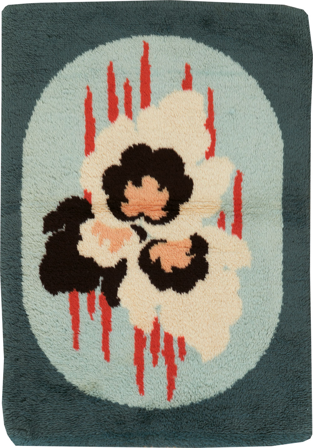 Contemporary European Art Deco Throw Rug, No.30875 - Gsblank