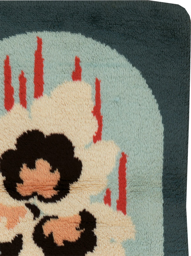 Contemporary European Art Deco Throw Rug, No.30875 - Gsblank