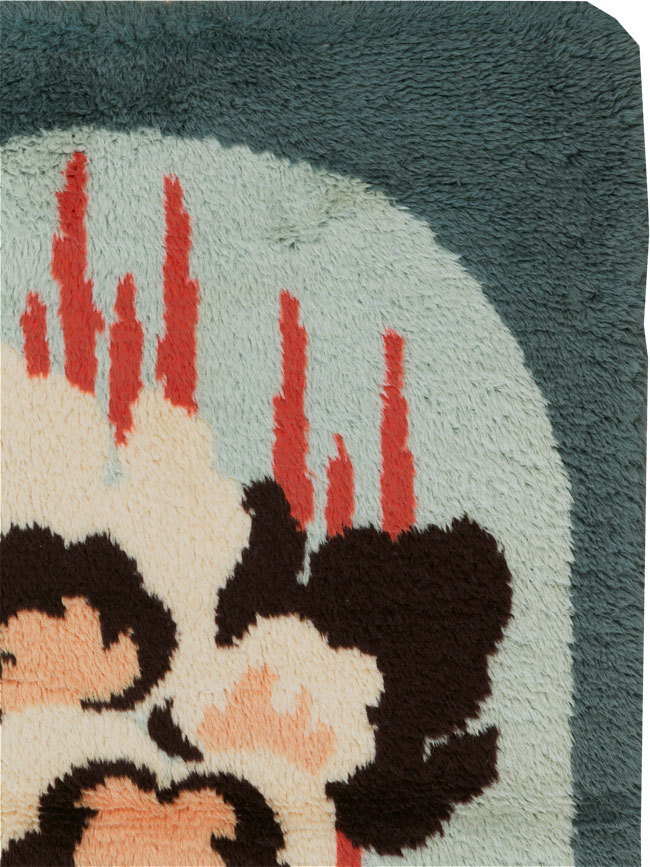 Contemporary European Art Deco Throw Rug, No.30875 - Gsblank