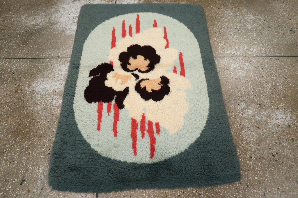 Contemporary European Art Deco Throw Rug, No.30875 - Gsblank