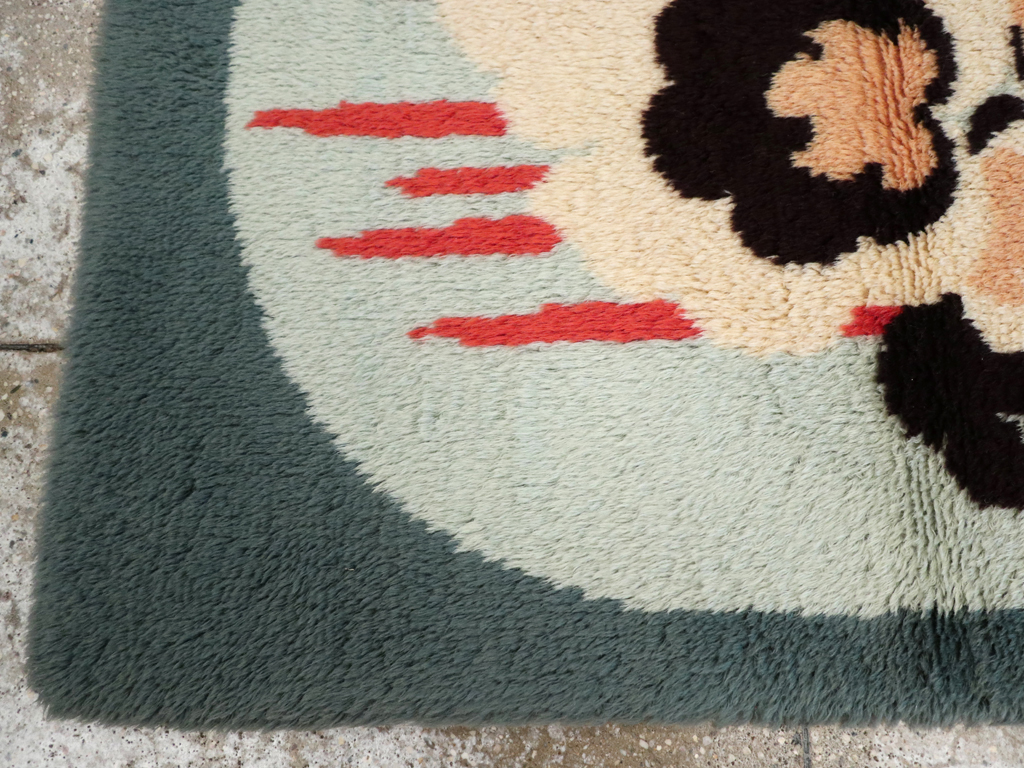 Contemporary European Art Deco Throw Rug, No.30875 - Gsblank