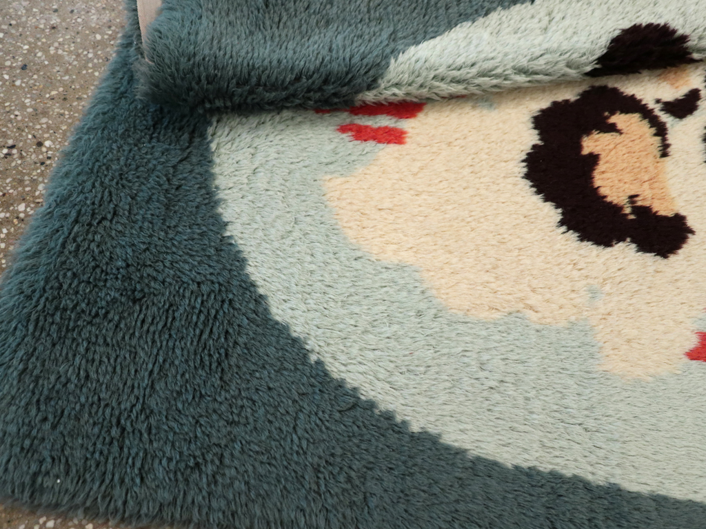 Contemporary European Art Deco Throw Rug, No.30875 - Gsblank