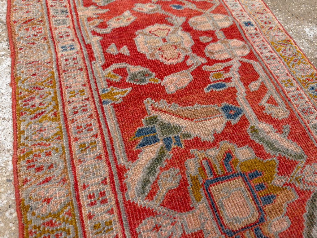 Antique Persian Sultanabad Throw Rug (Pair: 2 of 2), No.30880 - Gsblank