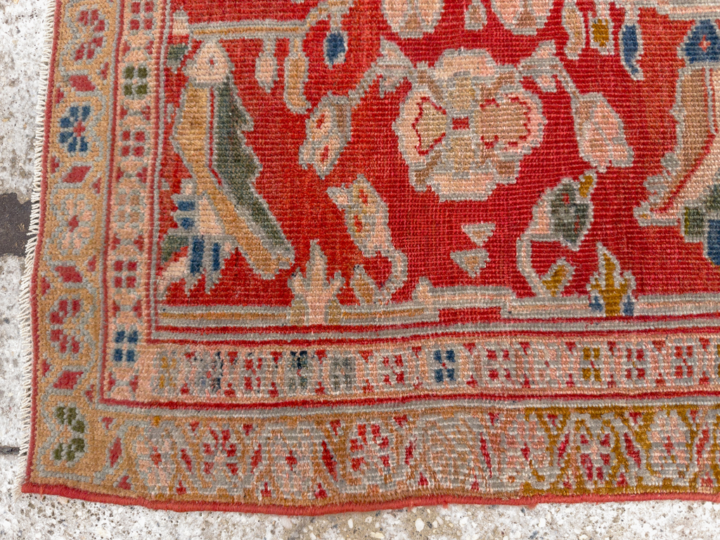 Antique Persian Sultanabad Throw Rug (Pair: 2 of 2), No.30880 - Gsblank