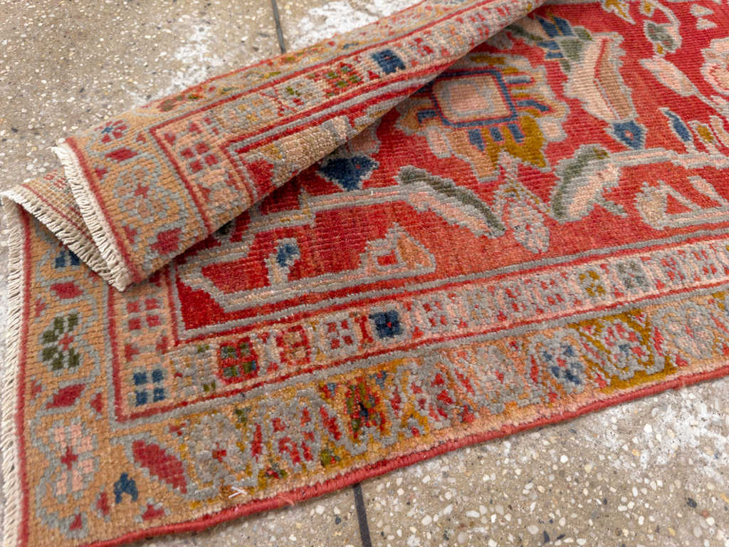 Antique Persian Sultanabad Throw Rug (Pair: 2 of 2), No.30880 - Gsblank
