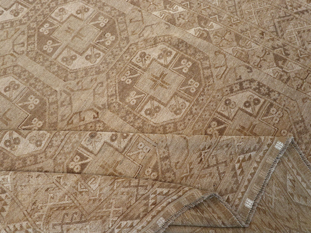 Vintage Central Asian Turkoman Tribal Room Size Carpet, No.30883 - Gsblank