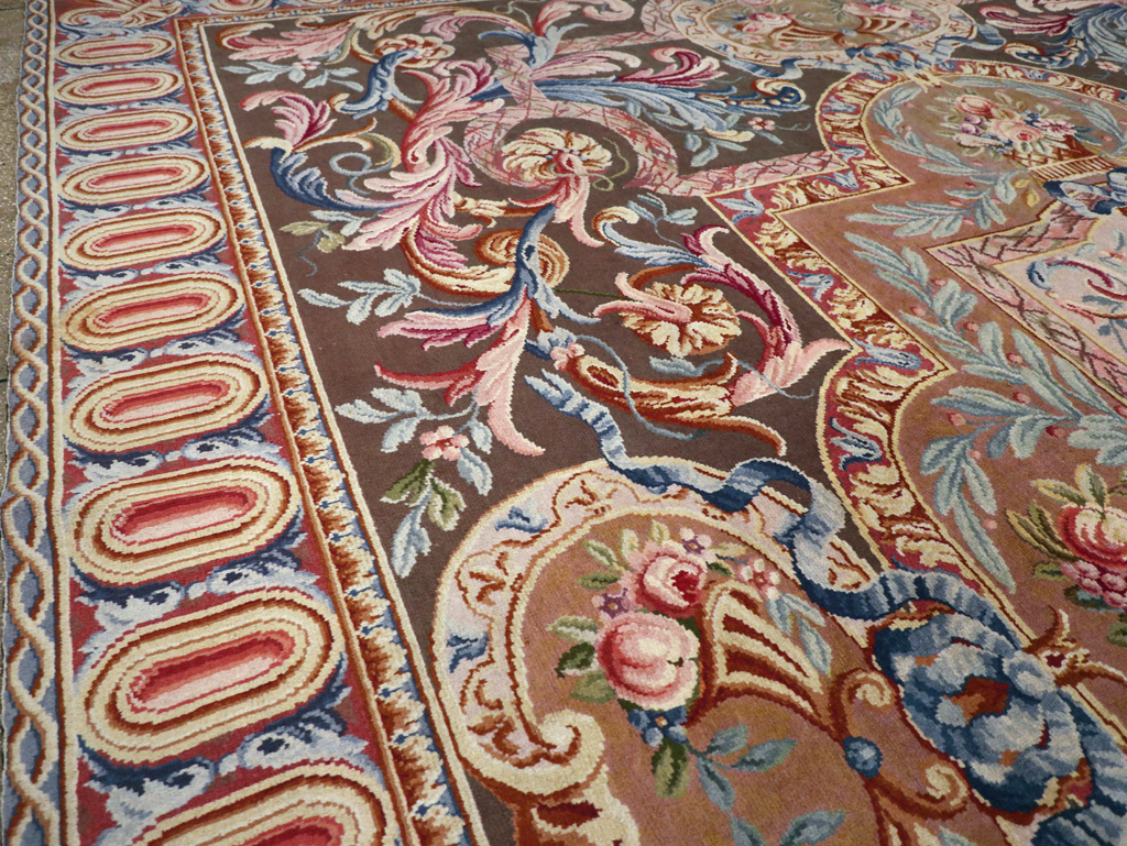 Antique French Savonnerie Large Room Size Carpet, No.30897 - Gsblank
