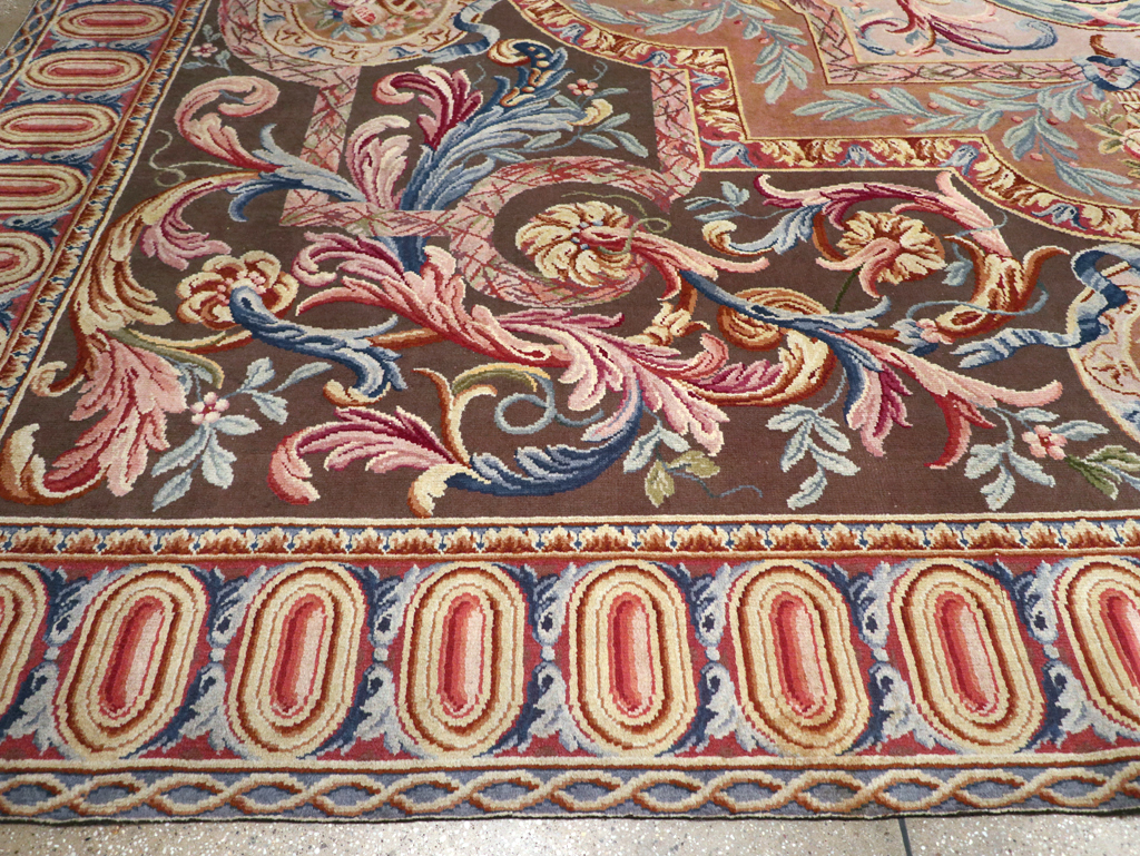 Antique French Savonnerie Large Room Size Carpet, No.30897 - Gsblank