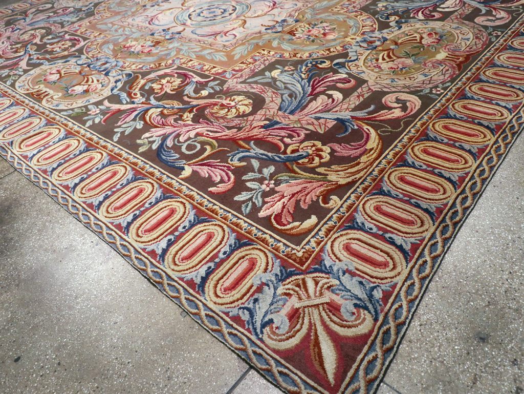 Antique French Savonnerie Large Room Size Carpet, No.30897 - Gsblank
