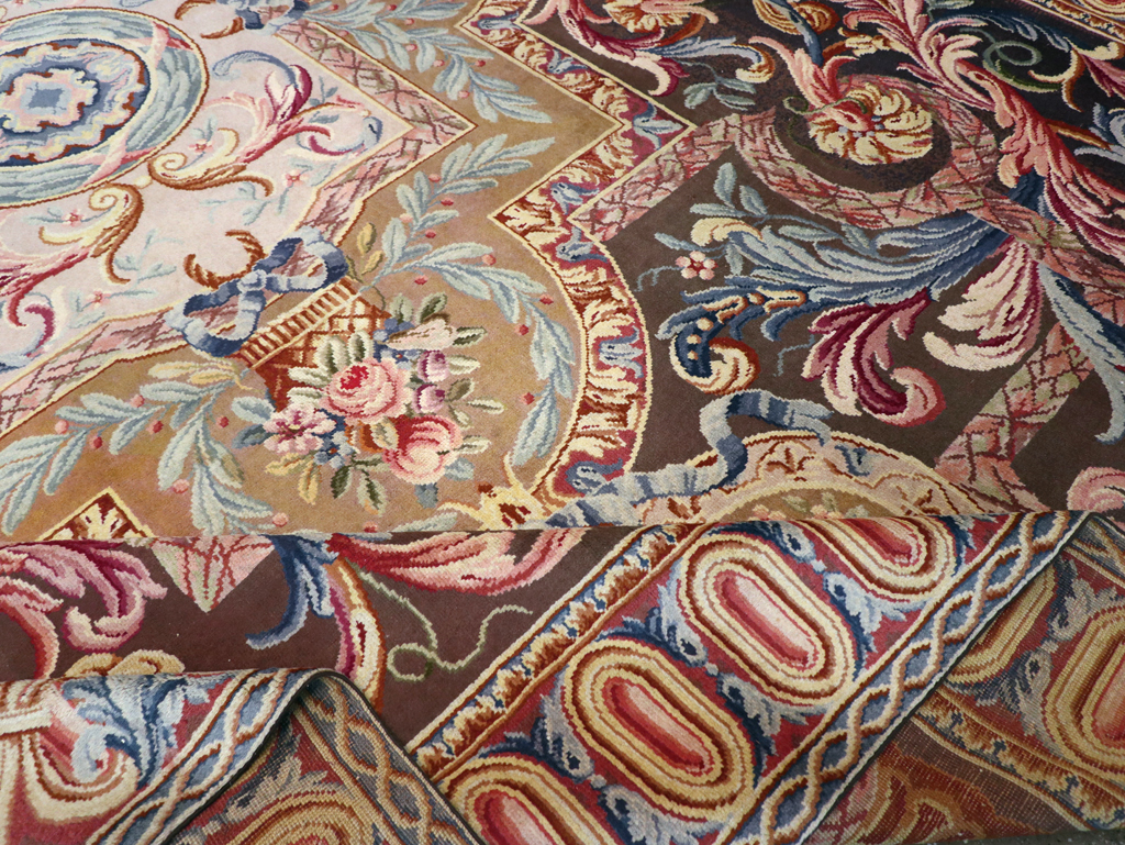 Antique French Savonnerie Large Room Size Carpet, No.30897 - Gsblank