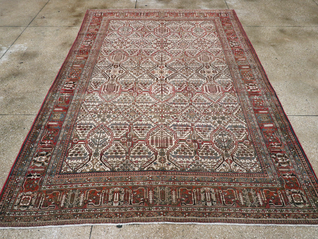 Vintage Persian Joshegan Carpet, No.30898 - Gsblank