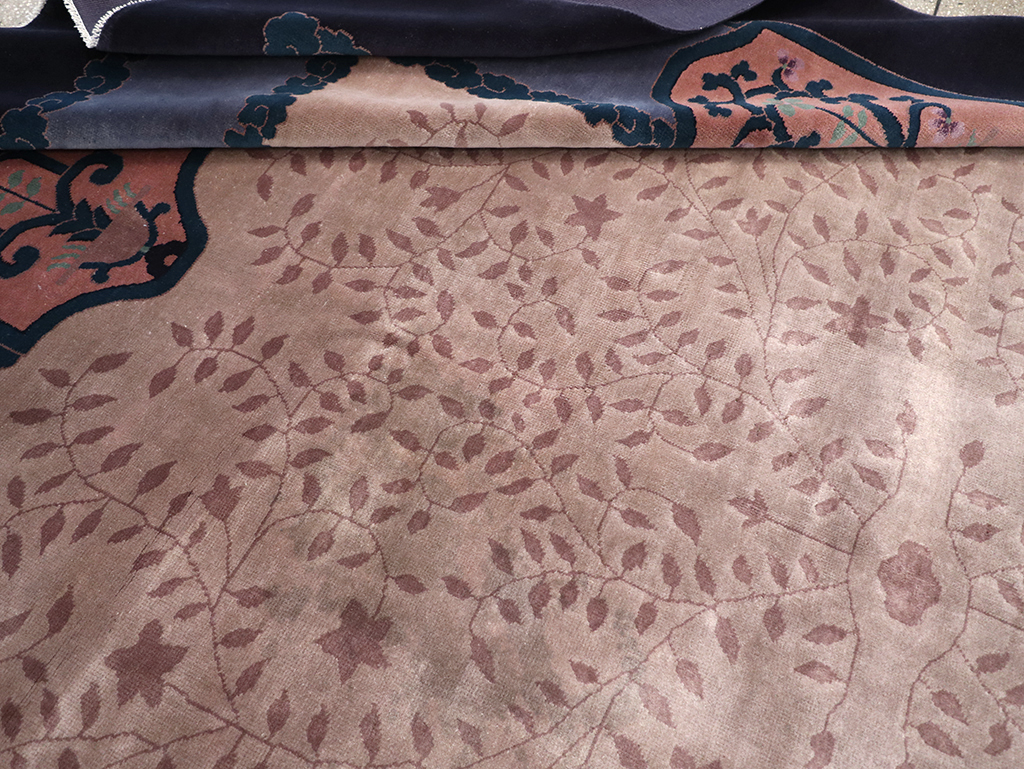 Vintage Chinese Art Deco Room Size Carpet, No.30901 - Gsblank