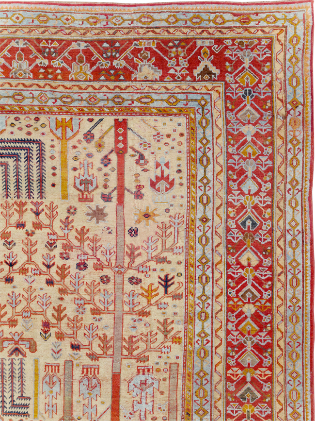 Antique Turkish Oushak Large Room Size Carpet, No.30902 - Gsblank