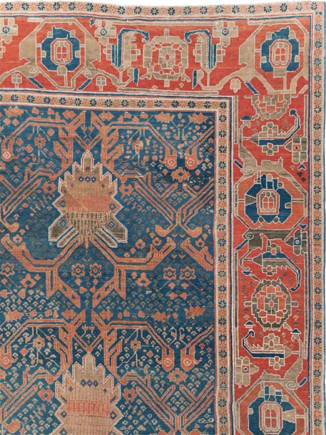 Antique Persian Bakshaish Room Size Carpet, No.30903 - Gsblank