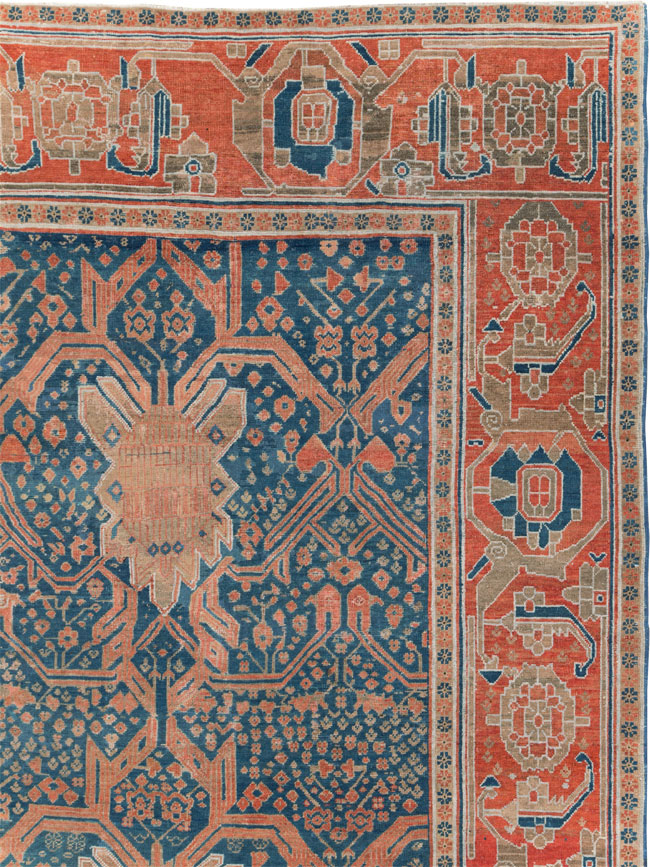 Antique Persian Bakshaish Room Size Carpet, No.30903 - Gsblank