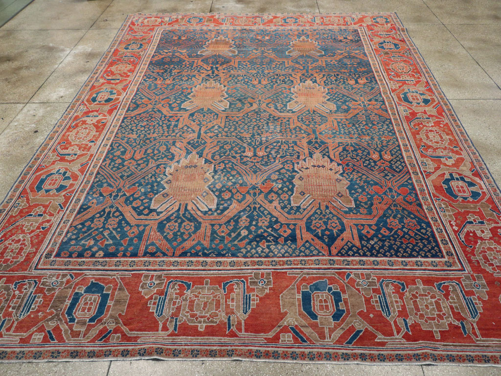 Antique Persian Bakshaish Room Size Carpet, No.30903 - Gsblank