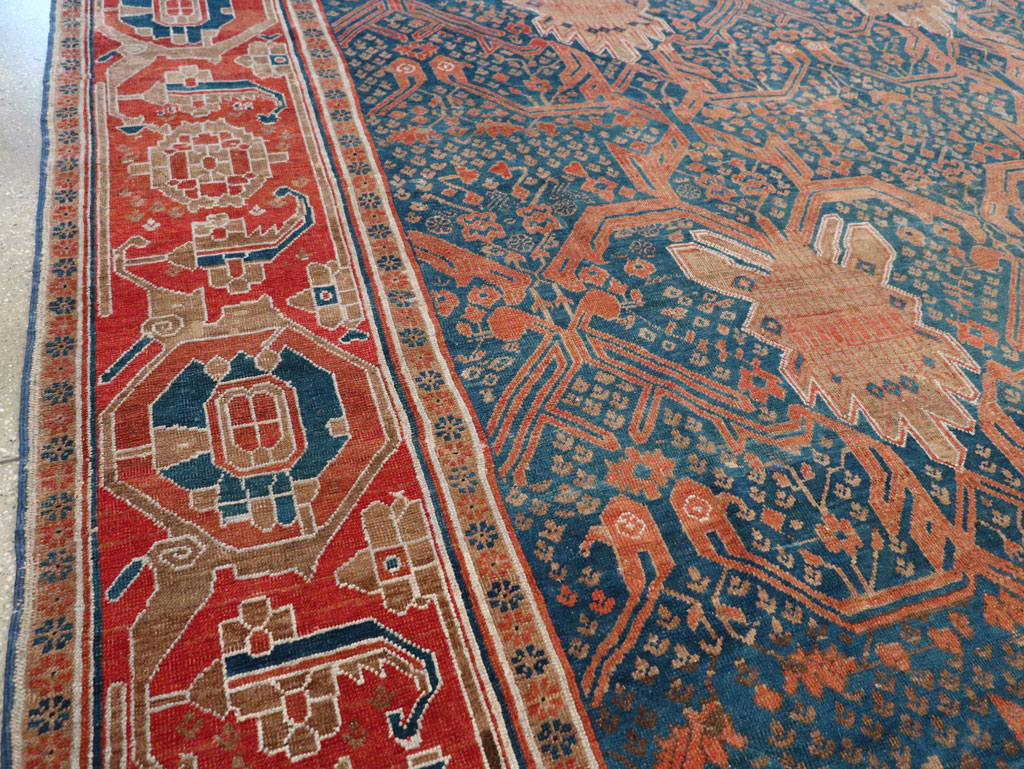 Antique Persian Bakshaish Room Size Carpet, No.30903 - Gsblank