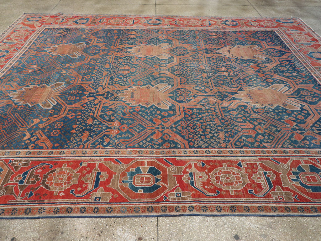 Antique Persian Bakshaish Room Size Carpet, No.30903 - Gsblank
