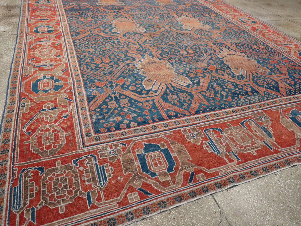 Antique Persian Bakshaish Room Size Carpet, No.30903 - Gsblank